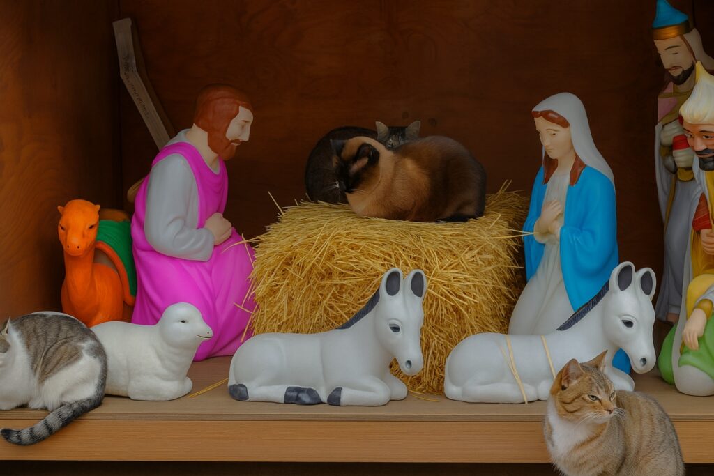 Christmas nativity scene Brooklyn