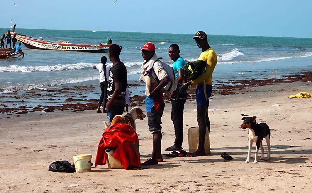 Gambia beach market