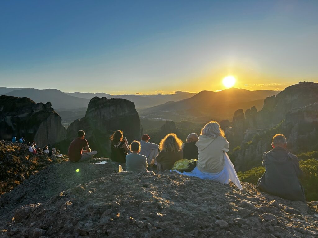 Meteora sunset